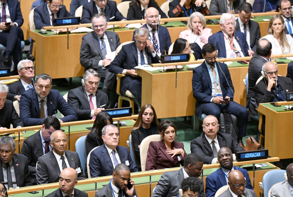 Президент Ильхам Алиев и Первая леди Мехрибан Алиева прибыли в штаб-квартиру ООН (ФОТО/ВИДЕО)