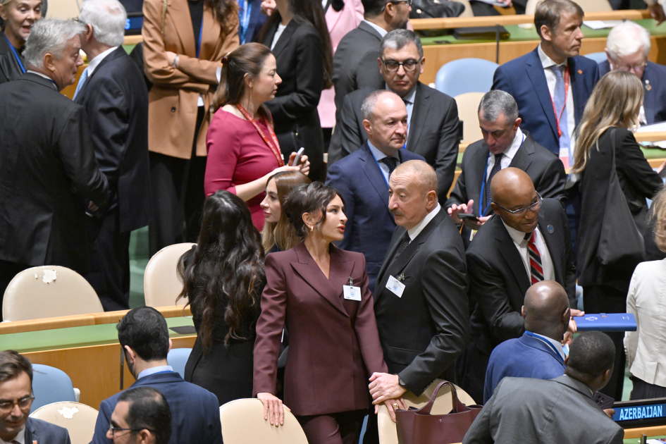 Президент Ильхам Алиев и Первая леди Мехрибан Алиева прибыли в штаб-квартиру ООН (ФОТО/ВИДЕО)