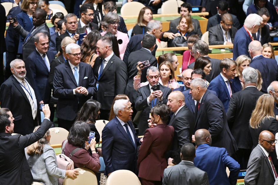 Президент Ильхам Алиев и Первая леди Мехрибан Алиева прибыли в штаб-квартиру ООН (ФОТО/ВИДЕО)