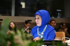 Первая леди Мехрибан Алиева приняла участие в специальной сессии в рамках Генеральной Ассамблеи ООН (ФОТО)