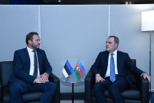 Джейхун Байрамов встретился с министром иностранных дел Эстонии (ФОТО)