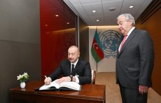 Президент Ильхам Алиев встретился с генеральным секретарем ООН Антониу Гутерришем (ФОТО)