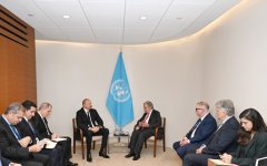 Президент Ильхам Алиев встретился с генеральным секретарем ООН Антониу Гутерришем (ФОТО)