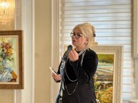 В Гянджинcкой филармонии открылась выставка работ Мехрибан Алышовой "Мелодия красок" (ФОТО)