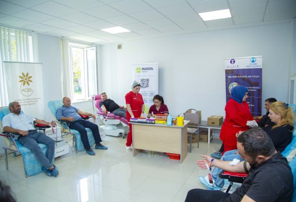 В Азербайджане прошла акция по сдаче крови (ФОТО)