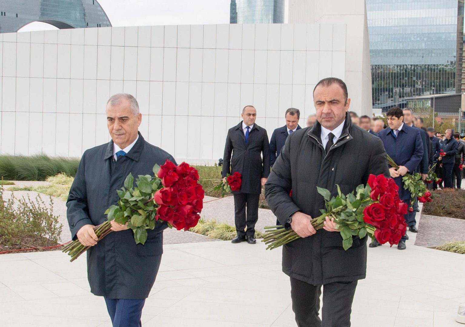 Али Нагиев и Орхан Султанов почтили память шехидов (ФОТО)