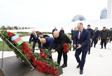 Представители государства и правительства посетили Парк Победы в Баку (ФОТО/ВИДЕО)