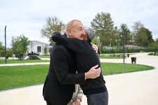 Президент Ильхам Алиев принял участие в открытии Гянджинского мемориального комплекса (ФОТО)