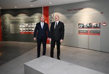 Президент Ильхам Алиев принял участие в открытии Гянджинского мемориального комплекса (ФОТО)