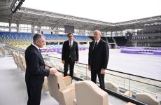Президент Ильхам Алиев принял участие в открытии Гянджинского городского стадиона (ФОТО)