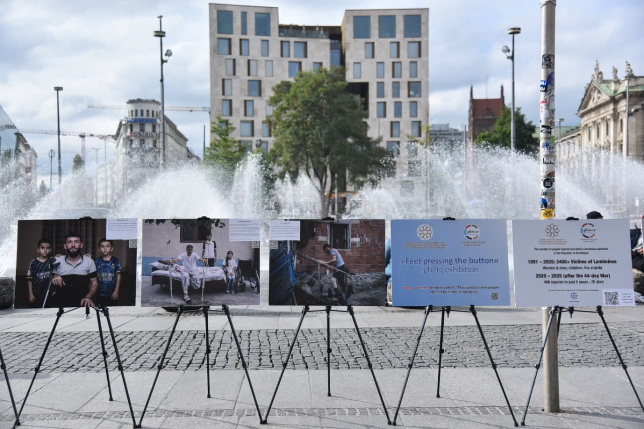 В Мюнхене открылась фотовыставка о жертвах мин в Азербайджане (ФОТО)