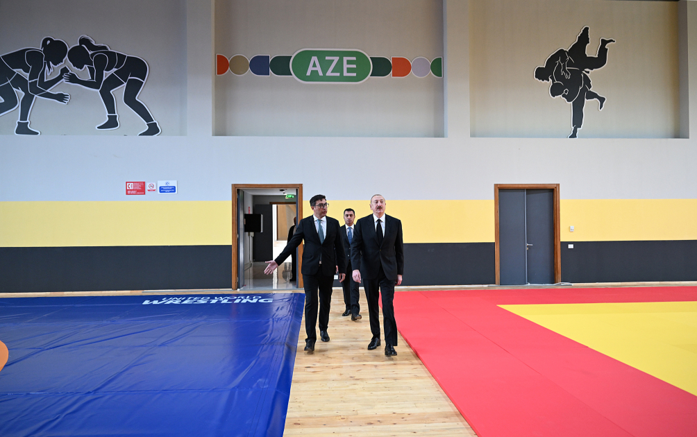 Президент Ильхам Алиев принял участие в открытии Евлахского Олимпийского спортивного комплекса (ФОТО)