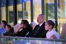 Президент Ильхам Алиев и Первая леди Мехрибан Алиева наблюдали за церемонией открытия III Игр стран СНГ (ФОТО)