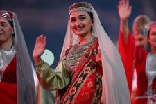 Президент Ильхам Алиев и Первая леди Мехрибан Алиева наблюдали за церемонией открытия III Игр стран СНГ (ФОТО)