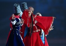 Президент Ильхам Алиев и Первая леди Мехрибан Алиева наблюдали за церемонией открытия III Игр стран СНГ (ФОТО)