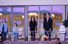 Президент Ильхам Алиев и Первая леди Мехрибан Алиева наблюдали за церемонией открытия III Игр стран СНГ (ФОТО)