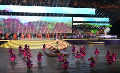 Президент Ильхам Алиев и Первая леди Мехрибан Алиева наблюдали за церемонией открытия III Игр стран СНГ (ФОТО)