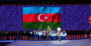 Президент Ильхам Алиев и Первая леди Мехрибан Алиева наблюдали за церемонией открытия III Игр стран СНГ (ФОТО)