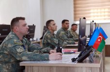 Завершились совместные командно-штабные учения азербайджанских и узбекских военнослужащих (ФОТО)