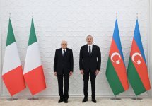 В Баку состоялась церемония официальной встречи Президента Италии Серджо Маттареллы (ФОТО)