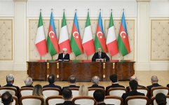 Президент Ильхам Алиев и Президент Серджо Маттарелла выступили с заявлениями для прессы (ФОТО/ВИДЕО)
