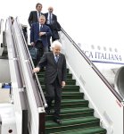 Президент Италии Серджо Маттарелла прибыл с официальным визитом в Азербайджан (ФОТО)