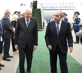 Президент Италии Серджо Маттарелла прибыл с официальным визитом в Азербайджан (ФОТО)