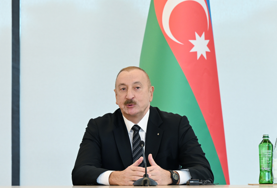 Президент Ильхам Алиев: Азербайджан занимает первое место по поставкам нефти в Италию