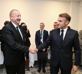 Состоялась встреча Президента Ильхама Алиева с Президентом Эммануэлем Макроном (ФОТО)