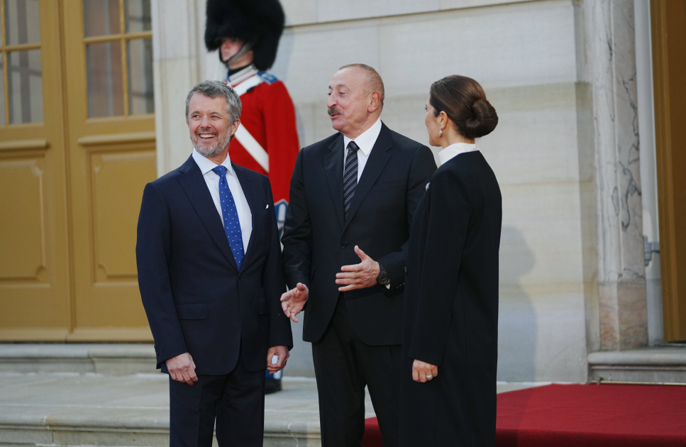 Президент Ильхам Алиев принял участие в приеме в Копенгагене (ФОТО)