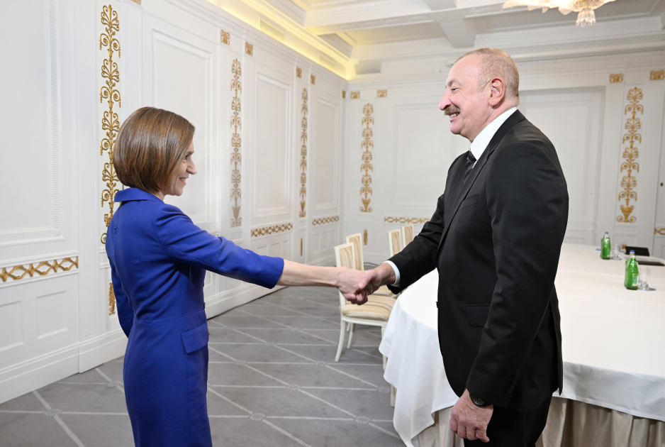 Президент Азербайджана Ильхам Алиев встретился в Копенгагене с Президентом Молдовы(ФOTO)