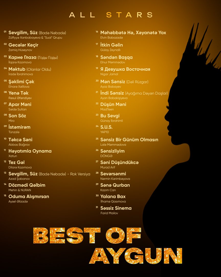 Айгюн Кязымова собрала звездный баттл: 31 певец в проекте Best of Aygun - All Stars (ВИДЕО, ФОТО)