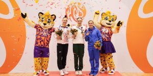Азербайджанские гимнасты завоевали шесть медалей на Играх стран СНГ в Шеки (ФОТО)