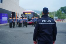 Сотрудники полиции Азербайджана работают в усиленном режиме в связи с III Играми стран СНГ (ФОТО)