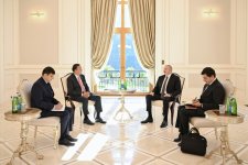 Президент Ильхам Алиев принял в Габале генерального секретаря Организации тюркских государств (ФОТО/ВИДЕО)
