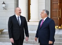 Президент Ильхам Алиев встретился в Габале с Премьер-министром Венгрии (ФОТО)