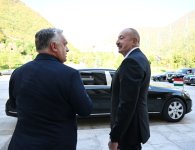 Президент Ильхам Алиев встретился в Габале с Премьер-министром Венгрии (ФОТО)