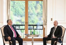 Президент Ильхам Алиев встретился в Габале с Премьер-министром Венгрии (ФОТО)