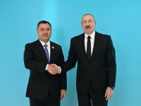 Президент Ильхам Алиев встретил в Габале глав государств и правительств, участвующих в 12-м Саммите Совета глав государств Организации тюркских государств (ФОТО)