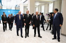 Президент Ильхам Алиев встретил в Габале глав государств и правительств, участвующих в 12-м Саммите Совета глав государств Организации тюркских государств (ФОТО)
