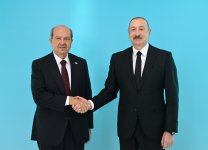 Президент Ильхам Алиев встретил в Габале глав государств и правительств, участвующих в 12-м Саммите Совета глав государств Организации тюркских государств (ФОТО)