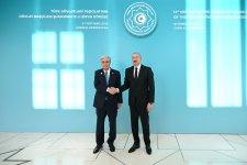 Президент Ильхам Алиев встретил в Габале глав государств и правительств, участвующих в 12-м Саммите Совета глав государств Организации тюркских государств (ФОТО)