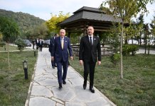 В Габале от имени Президента Ильхама Алиева дан официальный обед в честь глав государств и правительств, участвовавших в саммите ОТГ (ФОТО)