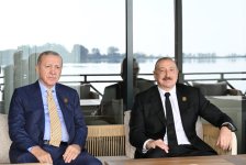 В Габале от имени Президента Ильхама Алиева дан официальный обед в честь глав государств и правительств, участвовавших в саммите ОТГ (ФОТО)