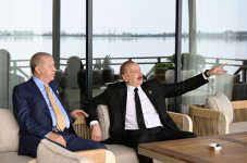 В Габале от имени Президента Ильхама Алиева дан официальный обед в честь глав государств и правительств, участвовавших в саммите ОТГ (ФОТО)