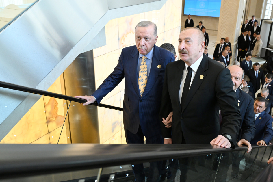 Президент Ильхам Алиев встретил в Габале глав государств и правительств, участвующих в 12-м Саммите Совета глав государств Организации тюркских государств (ФОТО)