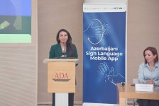 В Университете АDА состоялась презентация проекта "Приложение для изучения азербайджанского языка жестов" (ФОТО)