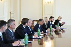 Президент Ильхам Алиев принял делегацию парламента Хорватии (ФОТО/ВИДЕО)
