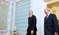 В Душанбе состоялась встреча Президента Ильхама Алиева с Президентом России Владимиром Путиным в формате один на один (ФОТО/ВИДЕО)