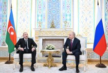 В Душанбе состоялась встреча Президента Ильхама Алиева с Президентом России Владимиром Путиным в формате один на один (ФОТО/ВИДЕО)